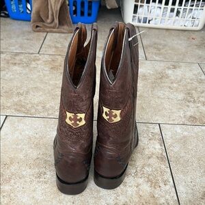 El General Brown Western Boots